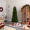 7.5ft. Pre-Lit Slim Colorado Mountain Spruce Artificial Christmas Tree, Multifunction White Micro LED Lights